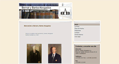 Desktop Screenshot of bernalybarbaabogados.com