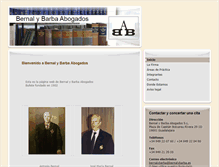 Tablet Screenshot of bernalybarbaabogados.com